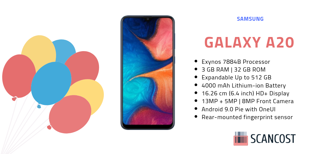 a20 galaxy specs