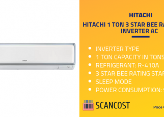 HITACHI 1 TON 3 STAR BEE RATING 2017 INVERTER AC