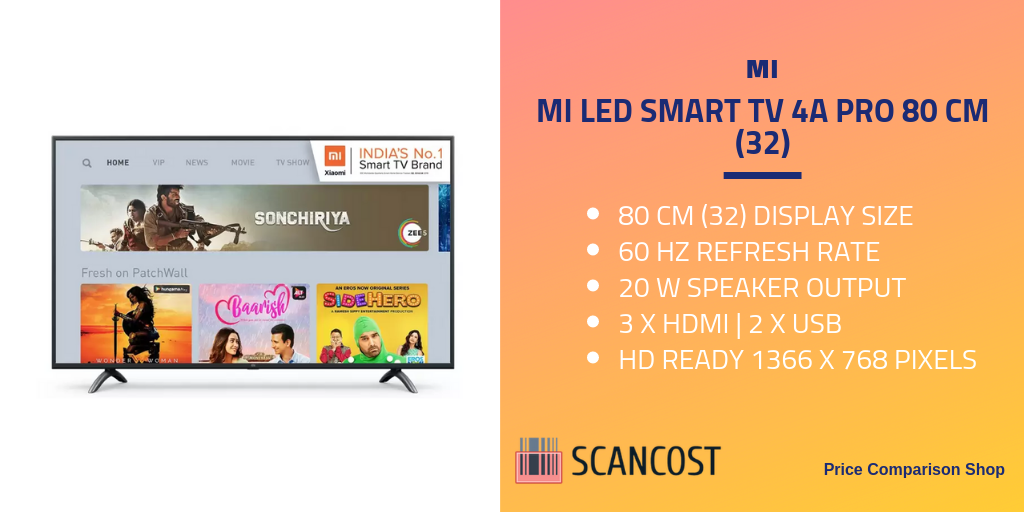 Mi Led Smart Tv 4A Pro 80cm
