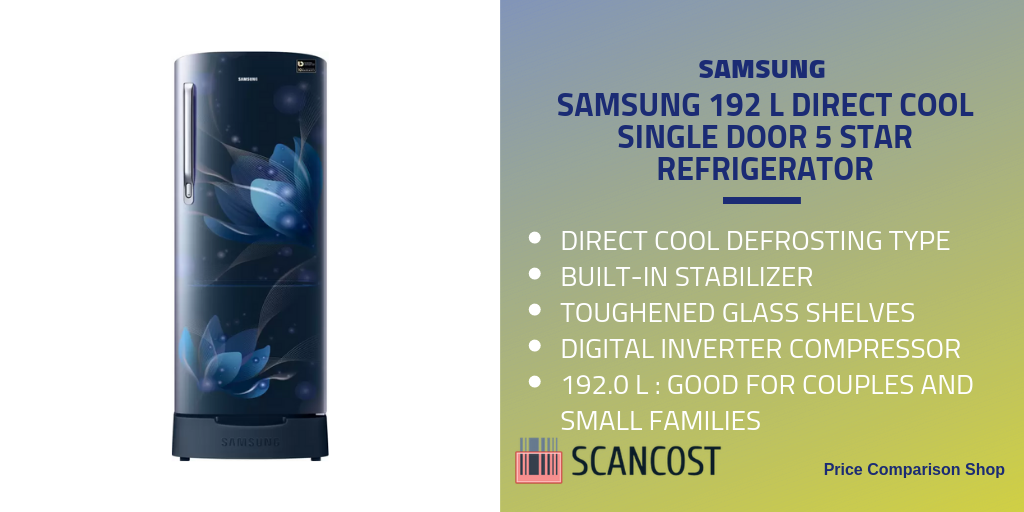 Samsung 192 L Direct Cool Single Door 5 Star Refrigerator