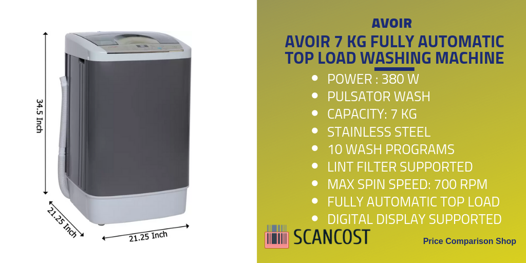 avoir 7kg washing machine